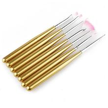7pcs/Set Professional Nail Art Brush Design Painting Tool Pen Brush Set Gel Nail Print Brushes Kit 2024 - buy cheap