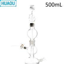 HUAOU 500mL Gas Generator Kipps Apparatus with Safe Funnel Stopcock Rubber Stopper Laboratory Chemistry Equipment 2024 - buy cheap