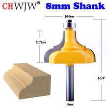 CHWJW 1PC 8mm Shank Picture Frame / Molding Router Bit - Large Trimming Wood Milling Cutter for Woodwork Cutter Power Tools 2024 - buy cheap