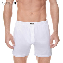 Mens Cotton Boxer Shorts Male pajamas Sleep bottoms Underwear Men Plain Loose Comfortable Home Cuecas Plus Size Underpants 062A 2024 - buy cheap