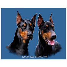 DIY 5D Diamond Painting Cross Stitch Kits Doberman Pinscher Full Square Round Mosaic Diamond Embroidery pet dog Pattern YG957 2024 - buy cheap