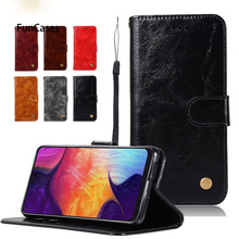 Book Flip Covers Cases For Samsung Galaxy A50 2019 SM-A505FN PU Leather Cover For Samsung SM-A505F/DS Full Housing TPU Case Rope 2024 - buy cheap