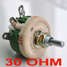 (10 pcs/lot) 25W 30 OHM High Power Wirewound Potentiometer, Rheostat, Variable Resistor, 25 Watts. 2024 - buy cheap