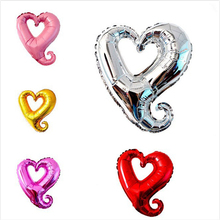 2018 Limited Balloons 50pcs Heart Shaped Balloon Helium Wedding Valentine's Day Decoration Birthday Foil Festive Decor Supplies 2024 - buy cheap