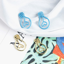 Mrhuang 10 peças lâmpada de luz adorável 18*30mm cor dourada azul pingentes de liga para pulseira serve para pulseiras acessórios de joias estilosos diy 2024 - compre barato