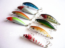 8 PCS Pesca Iscas Mimmow Crankbaits Iscas Iscas Isca Gancho Enfrentar 7.8g 2024 - compre barato