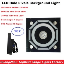 LED Stage Light 4Pcs 80 Pixel LED Halo Pixel Beam Light High Power 40W RGBW LED Par DMX Controller With 240Pcs SMD 5050 LEDS 2024 - buy cheap