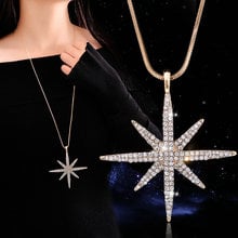 BYSPT Elegant Gold Color Choker Necklaces & Pendants For Women Pendant Star Water Drop Tassel Long Necklace Crystal 2024 - buy cheap