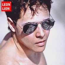 LeonLion 2021 Vintage Classic Sunglasses Men/Women Metal Glasses Street Beat Shopping Mirror Retro Oculos De Sol Gafas UV400 2024 - buy cheap