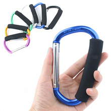 Outdoor Carabiner Large Aluminum Alloy Key Chain Backpack Large D Button Sponge Handle Giant Buckle 2024 - buy cheap