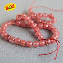 8mm Faceted Pink Watermelon Tourmaline Chalcedony Loose Beads For Necklace Bracelet 15inch Loose DIY Beads Jewelry Making Design 2024 - buy cheap