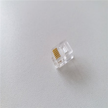 150 Uds cabeza de cristal de teléfono RJ11 6-pin conector universal 6P6C Cristal de red 2024 - compra barato