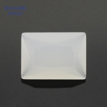 White Translucent Rectangle Shape Cut Loose Glass Beads Synthetic Gems For Jewelry Size 2x3~10x14mm Free Shipping 2024 - buy cheap