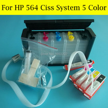 1 Set Newest  Empty Ciss System For HP 564 564XL CIss With Auto Reset Chip AND Stop Ink Cutting 2024 - buy cheap