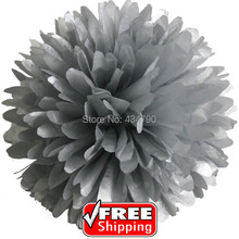 20pcs 8"(20cm) Silver Tissue Paper Pom Poms Wedding,Birthday/Baby Bridal Shower Flowers Balls,Party Nursery-Choose Your Colors 2024 - buy cheap
