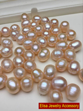 Cuentas de perlas de diseño de hilo de 10-11mm, perlas sueltas de 0,8mm con perforación completa, accesorio de joyería artesanal, 30 Uds./lote 2024 - compra barato