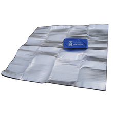 AOTU Новый 200*200 см алюминиевый изоляционный коврик для кемпинга из пеноматериала, одеяло, подушка, коврик для кемпинга, туризма 2024 - купить недорого