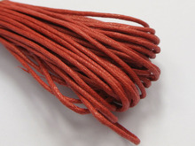 50 Meters Red Waxed Cotton Beading Cord 1.5mm Macrame Jewelry String 2024 - buy cheap