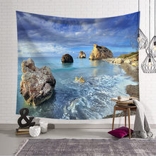 Sea Beach Tree Tapestry Wall Hanging Wall Tapestry Blanket Tapestry Living Room Bedroom Farmhouse Decor Wall Fabric Celestial 2024 - buy cheap
