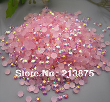 Wholesale large quantity SS16 4mm 50000pcs Light pink Magic color AB jelly resin rhinestones Mobile stick drill QIANF4# 2024 - buy cheap