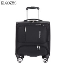 KLQDZMS 18 Inch waterproof Oxford Rolling Luggage Spinner Men And Women Business Wheels Cabin Trolley Luggage 2024 - buy cheap