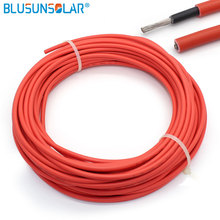 Cable Solar rojo y negro Pv, Cable Conductor de cobre XLPE, chaqueta TUV EN50618, 10 metros por rollo, 4 mm2, 12AWG 2024 - compra barato