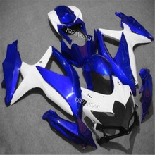 Molde de injeção kit carenagem para suzuki gsxr600 750 k8 08 09 gsxr 600 gsxr 750 2008 2009 azul carenagens pretas 2024 - compre barato