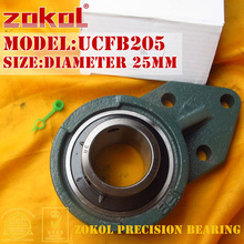 ZOKOL bearing UCFB205 UCFB505 Pillow Block Ball Bearing diameter 25mm 2024 - buy cheap
