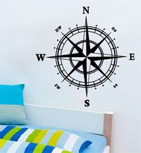 Home Decor Decal Compass Removable Wall Sticker DIY Vinyl Room Mural Decor Art Quote Home Wall Paper Bedroom Wall Stickers A-90 2024 - buy cheap