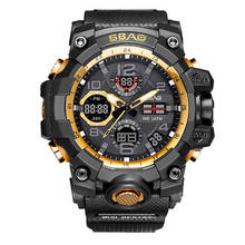 relogio masculino  SBAO Sport Watch Men Digital LED Electronic Watches TPU Quartz Wristwatches erkek kol saati 2024 - buy cheap