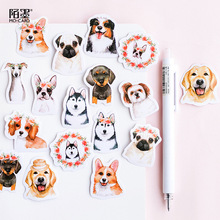 Adesivo de papel desenhos animados cachorro, 45 unidades, decoração diy, manual, diário, álbum, vara, etiqueta 2024 - compre barato
