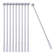 5 Pcs 19cm Stainless Steel Creative Mixing Cocktail Stirrers Sticks For Wedding Party Bar Swizzle Drill Glass Mixing Manual Rod 2024 - buy cheap