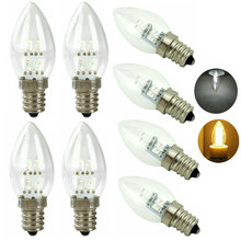 10X E12 светодиодный канделябр лампочка Свеча лампа 10 Вт эквивалентная люстра свет AC 110 В 220 В теплый/холодный белый домашний свет 2024 - купить недорого