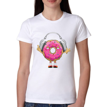 Dilla Donuts Printed Women T-Shirt Short Sleeve Novelty Lady Tops Funny Music Donut Casual Tee For Girls 2024 - buy cheap