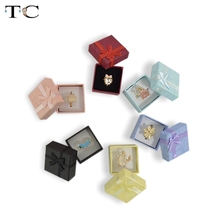 Cajas de Regalo de joyería surtidas, 4x4x3cm, anillos de colores surtidos, pequeñas, 24 unidades 2024 - compra barato