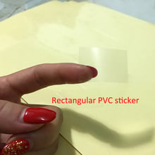 Rectangular transparant PVC Clear Sticker 50x33mm Creative sticker Baking packaging self-adhesive sealing sticker Paper 2024 - buy cheap