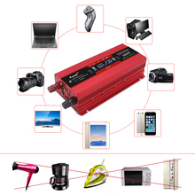 2600w Portable Inverter DC 12V to AC 220V Auto Inverter LCD Display Power Inverter EU/ Universal Outlet with Cigarette light 2024 - buy cheap