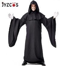 JYZCOS костюмы дьявола злой Косплей демона черный Халат костюмы на Хэллоуин для женщин мужчин взрослых Пурим Карнавальный костюм для вечеринок 2024 - купить недорого