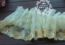 2 Yards 18cm Width Lace Fabric Flower Venise Venice Candy Green Lace Trim Applique Sewing Craft 2024 - buy cheap