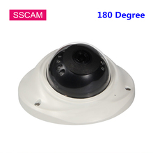 Câmera de segurança completa hd mini ahd, infravermelho, cftv, lente 4mp, olho de peixe, 180 graus, suporte para câmera ahd/tvi/cvi/cvbs 2024 - compre barato