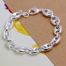 wholesale silver plated bracelet,925 fashion Silver jewelry charm bracelet chain Bracelet for women/men SB133 2024 - buy cheap