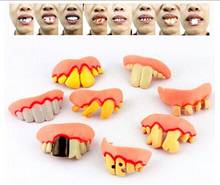 10pcs/set Funny Practical Jokes Interesting Prank Horror Fun Shocker Novelty Funny Denture Teeth Halloween Decoration Props Toys 2024 - buy cheap