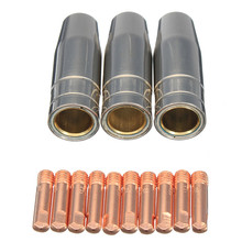 SHGO-soplete de soldadura HOT-13Pcs, boquilla de Gas de 0,8mm, protector de soldador, cubierta, punta para boquilla, MB 15AK 2024 - compra barato