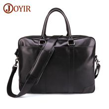 JOYIR Brand Business Briefcases Man Genuine Leather 15.6"Laptop Bag Casual Man Bag Shoulder Bags Men's Briefcases Handbag 2024 - buy cheap