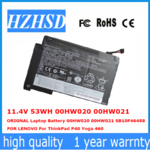 11.4V 53WH new ORIGNAL 00HW020 Laptop Battery 00HW020 00HW021 SB10F46458  FOR LENOVO For ThinkPad P40 Yoga 460 2024 - buy cheap