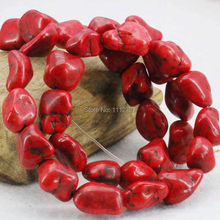 10-14mm Accessories Red Turkey Howlite Chalcedony Loose Beads Semi Finished Stone DIY Howlite 15inch Jewelry Making Girls Gifts 2024 - buy cheap