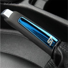 DoColors 1pc Car-styling Handbrake Trim Sticker Interior Decoration Handbrake case For Ford For Focus MK2 MK3 MK4 2024 - buy cheap