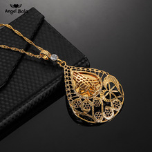 Arab Allah Pendant and Muslim Islam Necklace Chain for Women,Gold Color Never Faded Metal Turks Coins Jewelry Wholesale 2024 - buy cheap