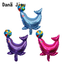 1pc cartoon sea lion aluminum foil balloon Mini birthday party decorated kids toy baby shower dolphin animal ballon wholesale 2024 - buy cheap