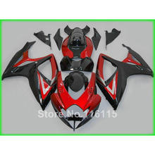 Carenados de molde de inyección para SUZUKI GSXR 600 750 K6 K7 2006 2007, kit negro para carenado rojo GSXR600 GSXR750 06 07 A647 2024 - compra barato